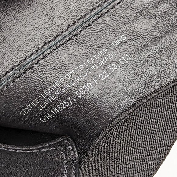 Tory Burch Women Classic Chelsea Elastic Panel Black Nappa Leather Boots sz 6 - Picture 7 of 9